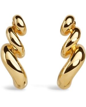 Alaïa Torsion Drop Earrings - Metallic