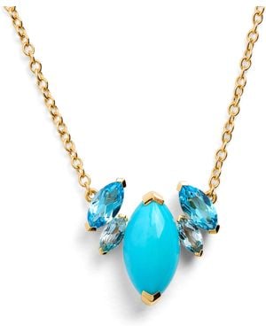 Emily P. Wheeler Topaz And Batik Necklace - Blue