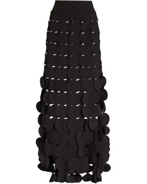 A.W.A.K.E. MODE Circle Maxi Skirt - Black