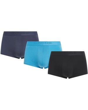 Calvin Klein Low-Rise Trunks - Blue