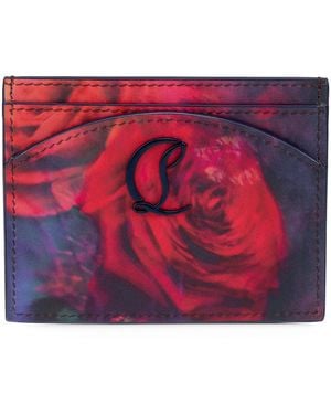 Christian Louboutin Loubi54 Leather Card Holder - Red