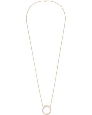 Repossi And Diamond Antifer Pendant Necklace - White