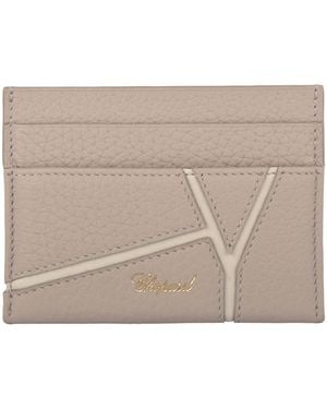Chopard Small Leather Diamond Card Holder - Natural