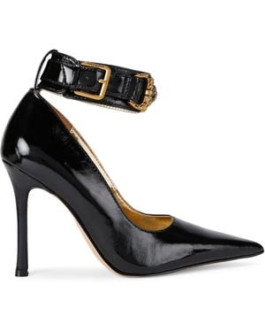 Kurt Geiger Patent Leather Mansion Court Shoes 105 - Black