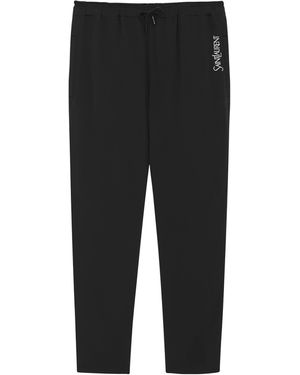 Saint Laurent Logo Joggers - Black