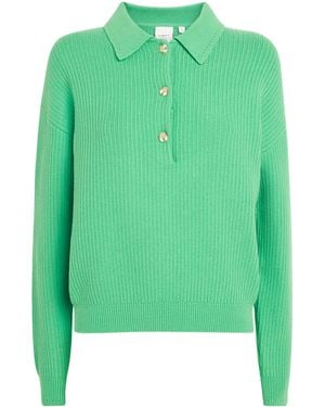 Varley Knitted Marlie Polo Jumper - Green
