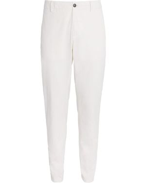 Eleventy Cotton-Silk Chinos - White