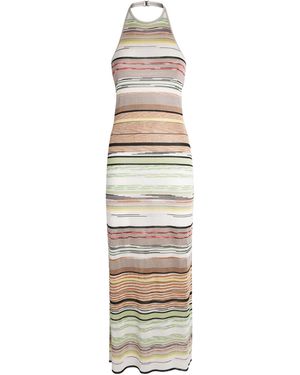 Missoni Knitted Stripe Maxi Dress - Metallic