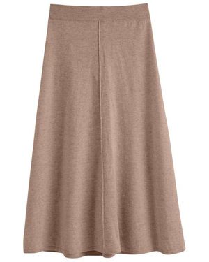 Chinti & Parker Wool-cashmere Midi Skirt - Brown