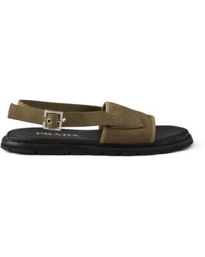 Prada Canvas Sandals - Green