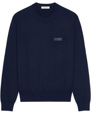 Givenchy Wool Logo Jumper - Blue