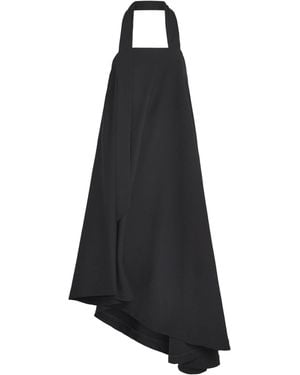 BITE STUDIOS Wool Solstice Midi Poncho Dress - Black
