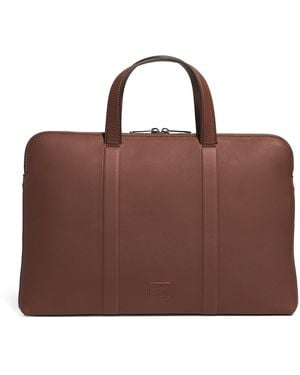 Paul Smith Leather Folio Bag - Brown