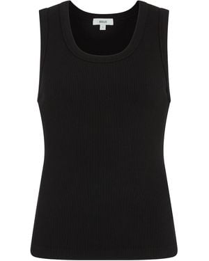 Agolde Ribbed Poppy Tank Top - Black
