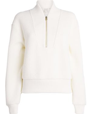 Varley Fleece Mumford Half-Zip Sweatshirt - White