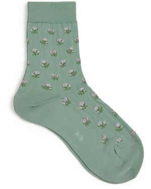 FALKE Cotton-Blend Family Socks - Green