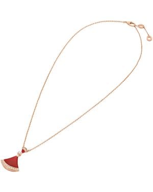BVLGARI Carnelian And Diamond Divas' Dream Necklace - White