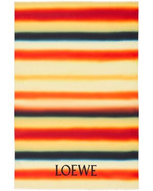 Loewe X Paula's Ibiza Cotton Stripe Pareo - Orange