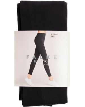 FALKE Cotton Seamless Leggings - Black