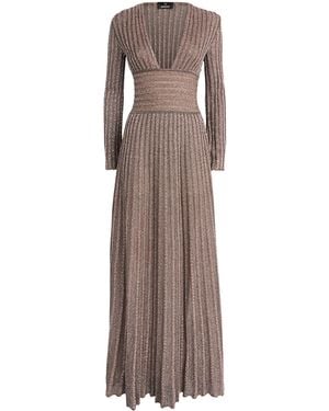 Missoni Long-Sleeve V-Neck Maxi Dress - Brown