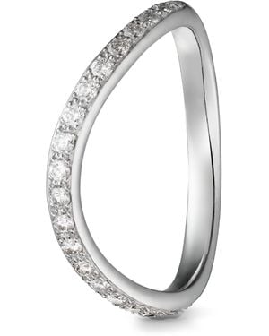 Cartier Platinum And Diamond Trinity Ruban Wedding Band - Metallic