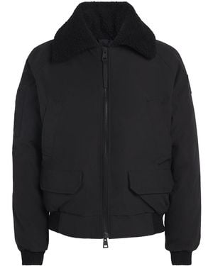 Canada Goose Down Chilliwack Aviator Bomber Jacket - Black