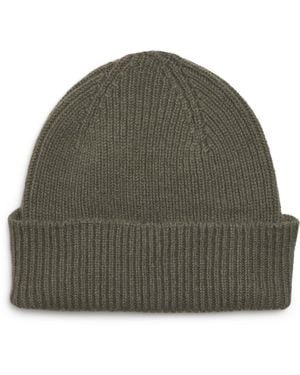 Le Bonnet Lambswool-Caregora Classic Beanie - Green