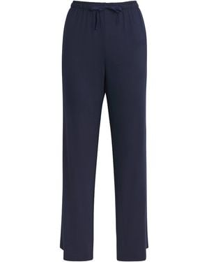 Derek Rose Micro Modal Lara Pajama Bottoms - Blue