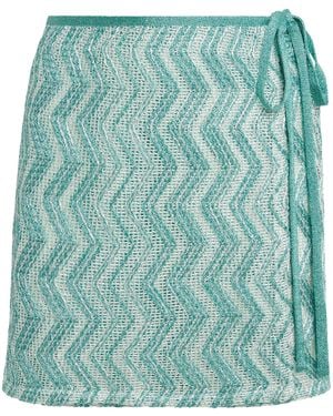 Missoni Embellished Wrap Mini Skirt - Green