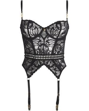 Aubade Lace After Hours Basque - Black