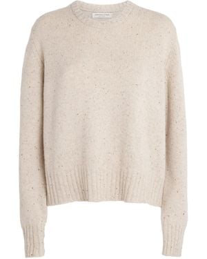 Johnstons of Elgin Donegal Cashmere Relaxed Sweater - White