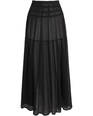Eres Silk Muslin Irresistible Maxi Skirt - Black