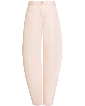 Alaïa Round Jeans - White