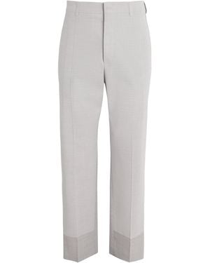 MM6 by Maison Margiela Pleated Tailored Trousers - Grey