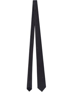 Burberry Silk Pinstripe Ekd Tie - Blue