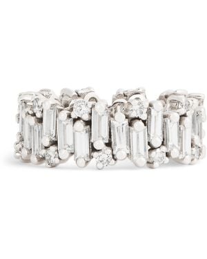 Suzanne Kalan And Diamond Audrey Shimmer Eternity Ring - Grey