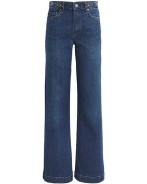 PAIGE Leenah Wide-Leg Jeans - Blue
