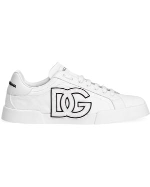 Dolce & Gabbana Portofino Low-Top Trainers - White