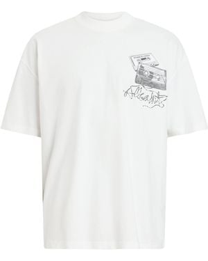 AllSaints Organic Cotton Reel T-Shirt - White