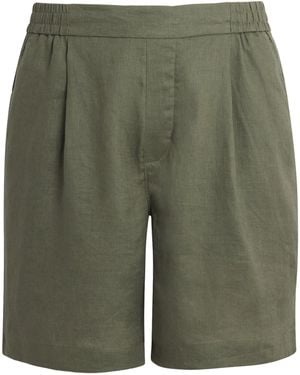 CHE Linen Relaxed Shorts - Green