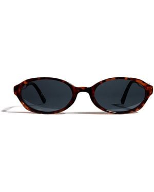 Le Specs Lunita Oval Sunglasses - Blue