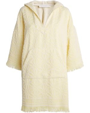 Zimmermann Cotton Towelling Coco Hooded Mini Dress - Natural