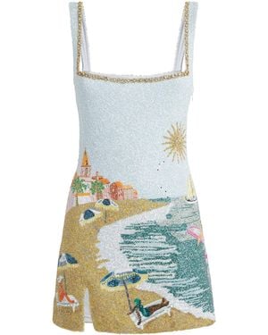 Clio Peppiatt St Tropez Mini Dress - Blue