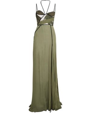 Nensi Dojaka Silk Mae Maxi Dress - Green