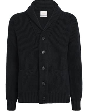 Harrods Cashmere Shawl-Collar Cardigan - Black