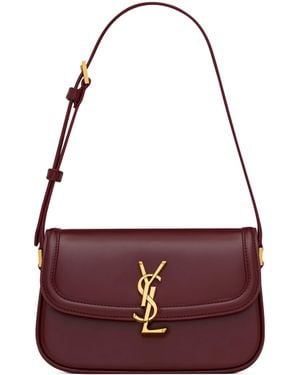 Saint Laurent Mini Solferino Satchel - Purple