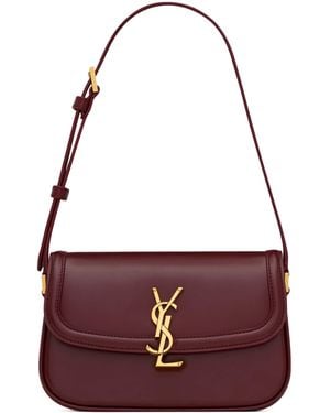 Saint Laurent Mini Solferino Satchel - Purple
