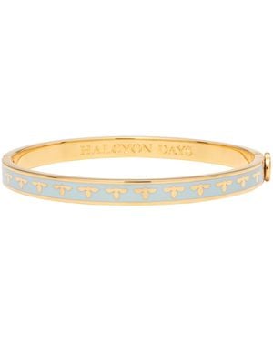 Halcyon Days Plated Bee Bangle - Natural