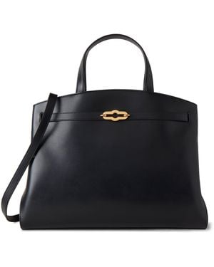 Mulberry Glossy Leather Tote Bag - Black