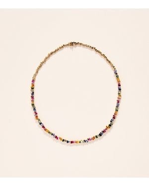 Suzanne Kalan And Sapphire Bold Tennis Necklace - Natural